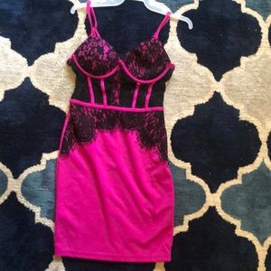 Hello beauty, pink dress, mini